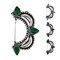 Indian Marathi Nath for Women Marathi Style Bow Oxidized Nose Ring Indian Jewelry Clip-On Bollywood Style Faux Pearl Non-Piercing Jewelry for Women Gift For Her - Marathi Bridal Nathani